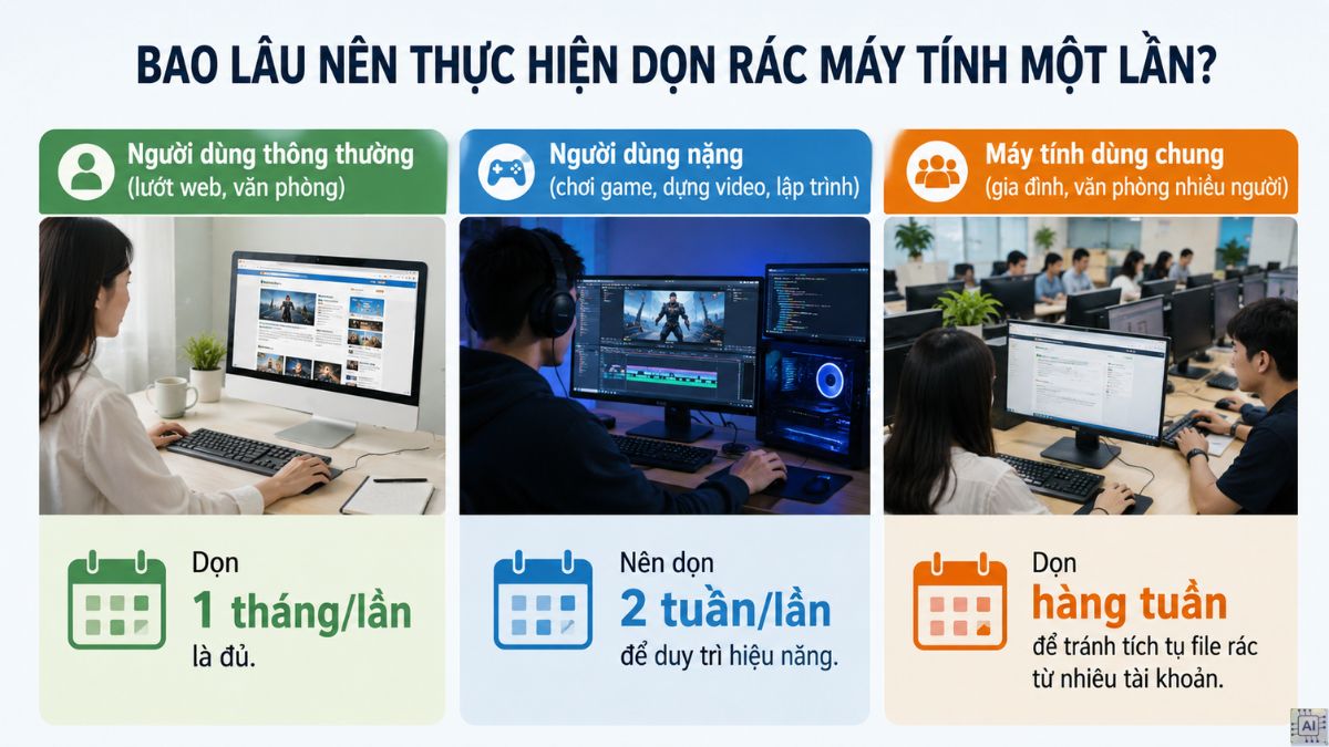 Cách xóa tệp rác Windows đúng cách để laptop chạy mượt mà