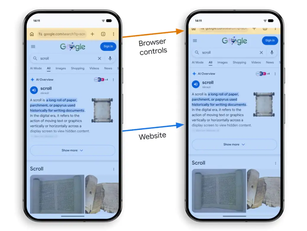 Chrome trên Android mượt hơn nhờ giảm 48% độ trễ cuộn