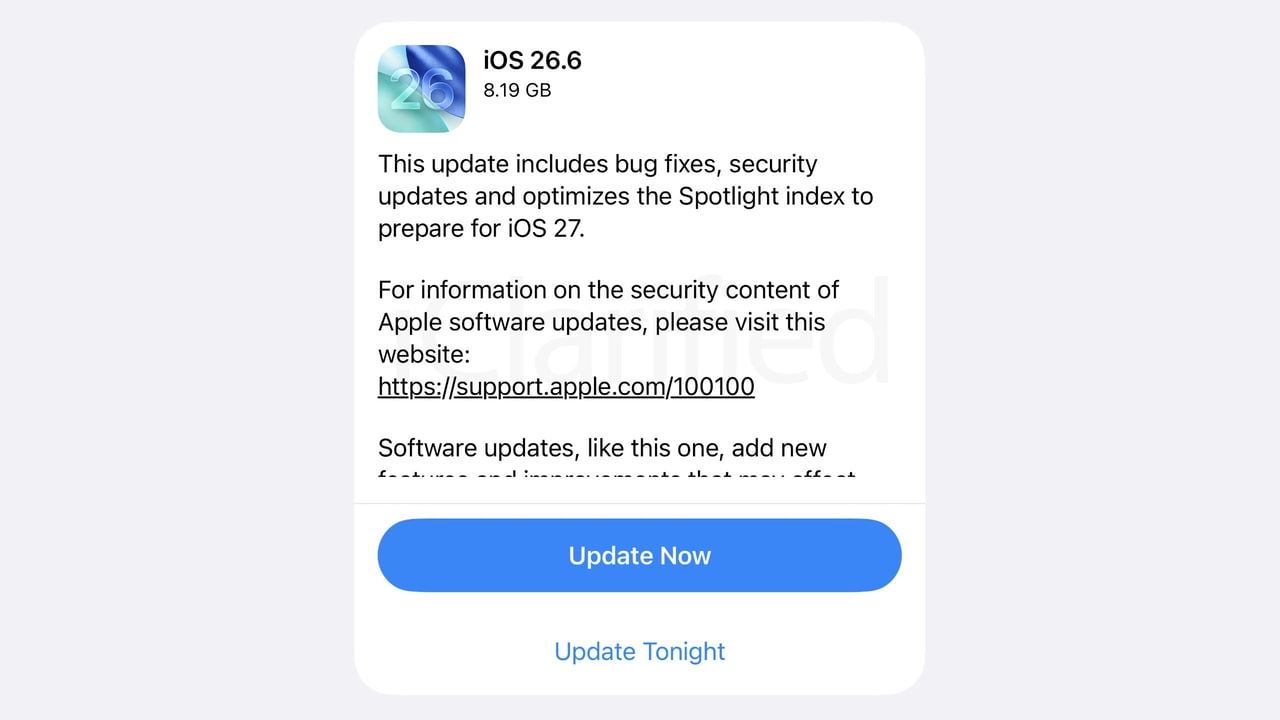 Apple Releases iOS 26.6 With 78 Security Fixes—Update Now