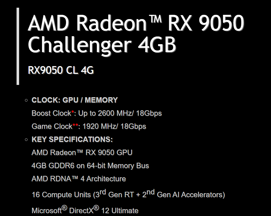 AMD RX 9050: Smart 8GB Budget Play, Risky 4GB Bet