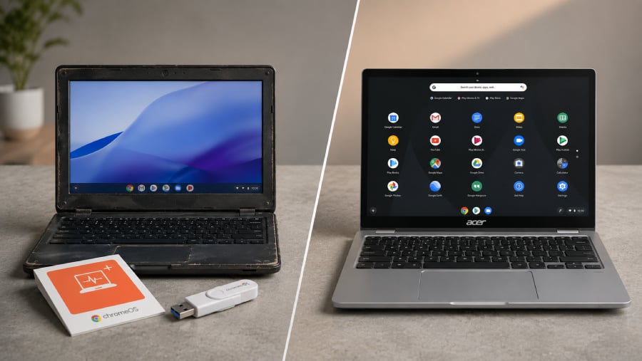 Give Your Old Laptop a Second Life with Linux or ChromeOS Flex