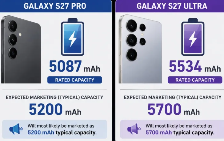 Samsung Galaxy S27 Pro and Ultra Battery Capacities Leaked: What the Upgrade Means for Your Phone