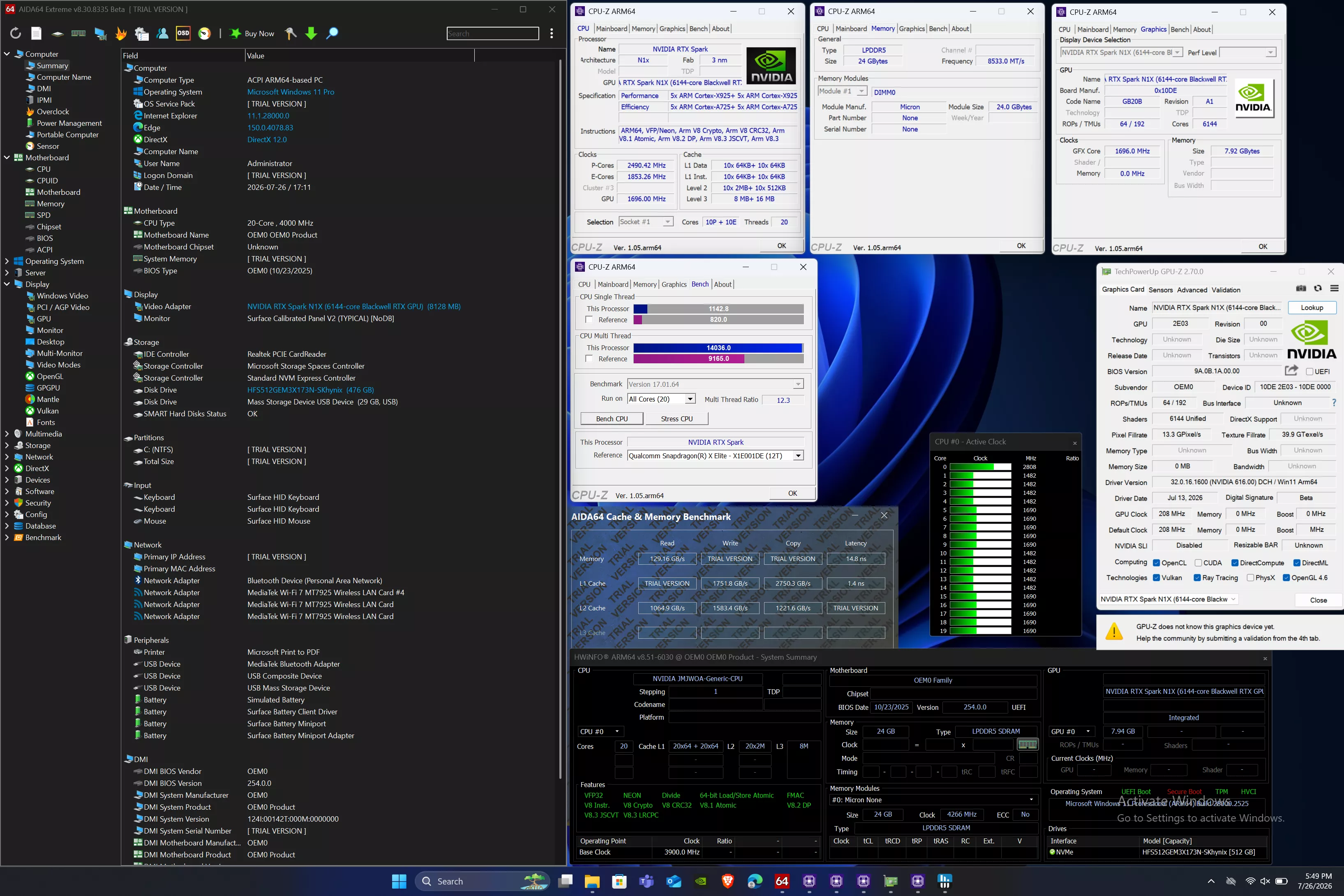 RTX Spark Prototype Benchmarks Point to Driver Bottlenecks, Not Broken Hardware