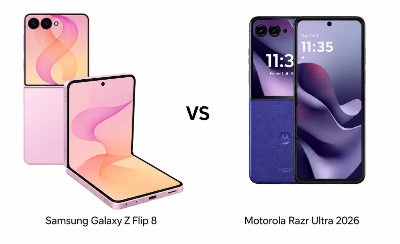 Galaxy Z Flip 8 vs Motorola Razr Ultra: Design, Power and Value Compared