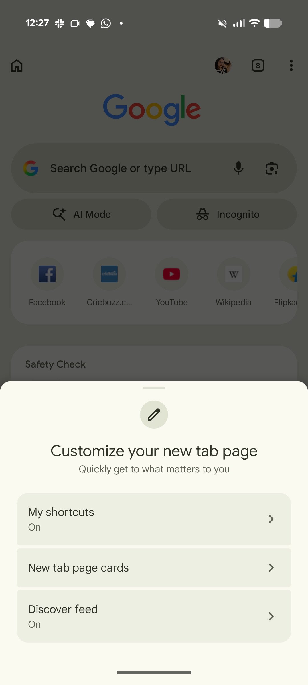 How to Personalize Chrome’s New Tab Page on Android