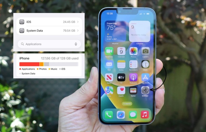 Giải phóng hàng GB dung lượng iPhone bằng cách “thu nhỏ” System Data