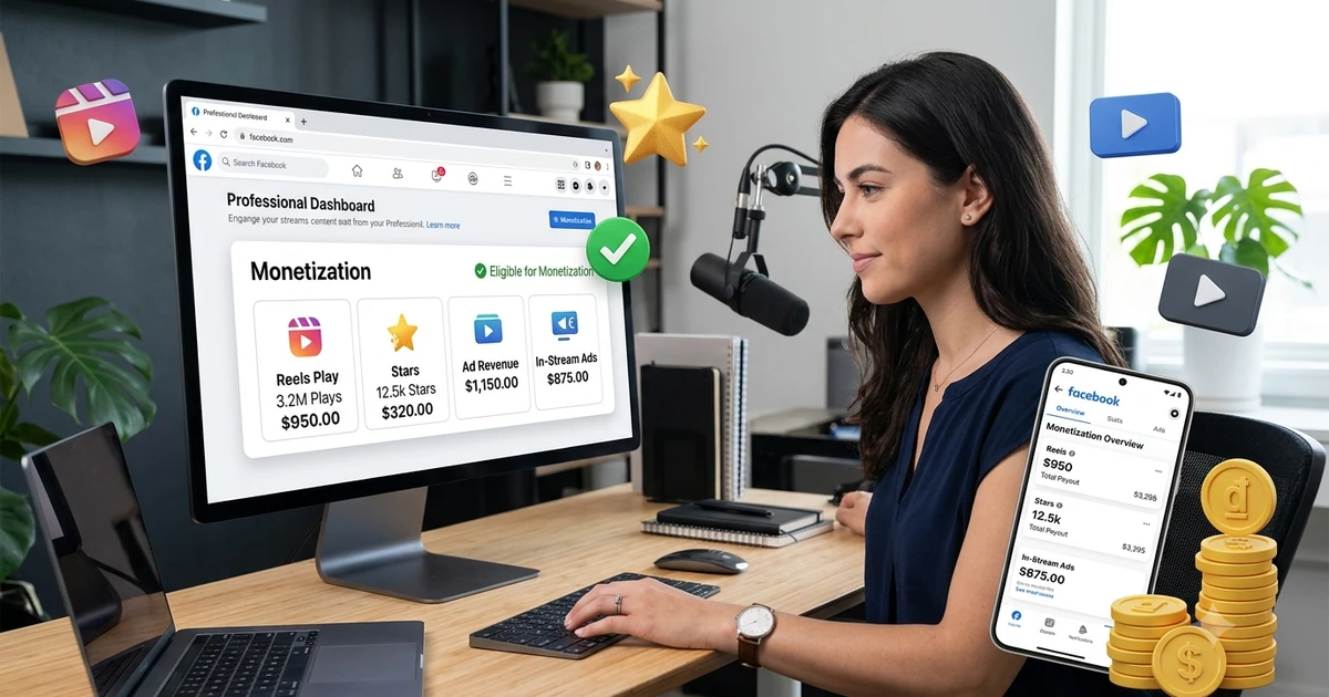 Hướng dẫn đầy đủ kiếm tiền trên Facebook và nhận tick trắng miễn phí