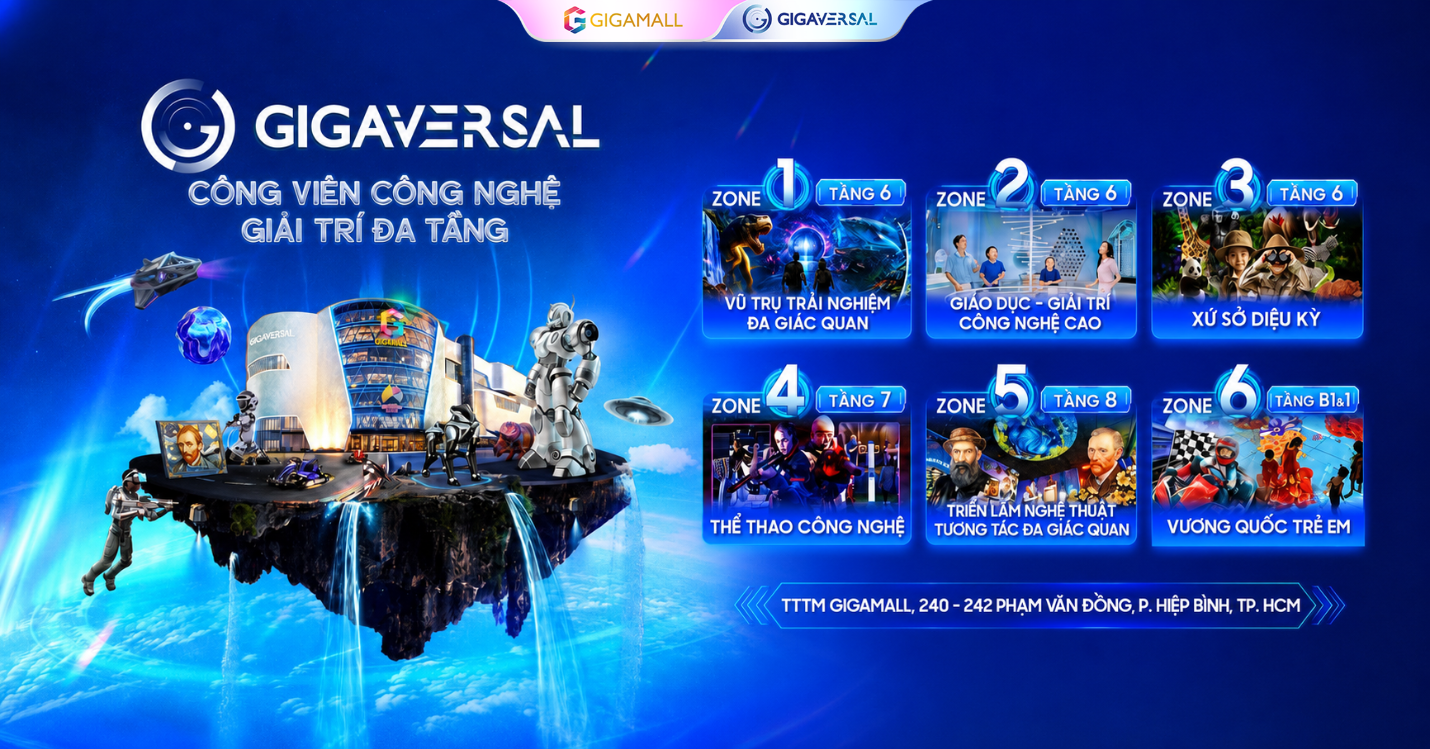 Gigaversal: công viên VR đa tầng dẫn đầu TP.HCM
