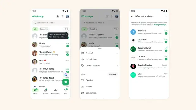 WhatsApp tách thư mục: Cứu cánh cho hộp thư chat ngập tin kinh doanh