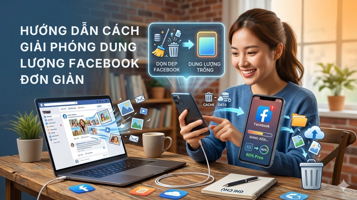 Giải phóng dung lượng điện thoại: xóa cache ứng dụng an toàn