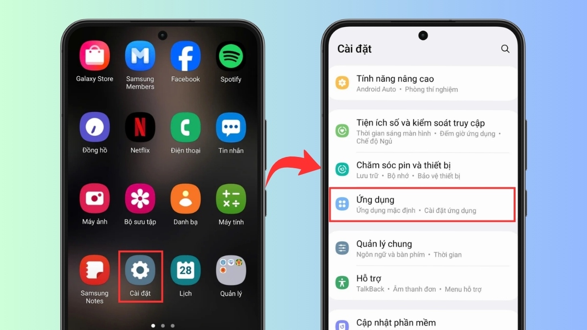 Giải phóng dung lượng điện thoại: xóa cache ứng dụng an toàn
