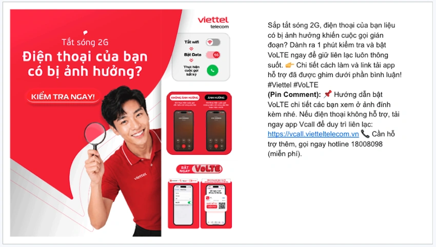 VoLTE không tốn tiền, không hao pin: Bật ngay trước khi tắt sóng 2G