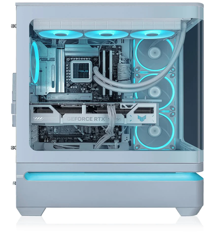 ASUS Prime AP304: Vỏ case ATX panoramic tối ưu cho GPU khủng