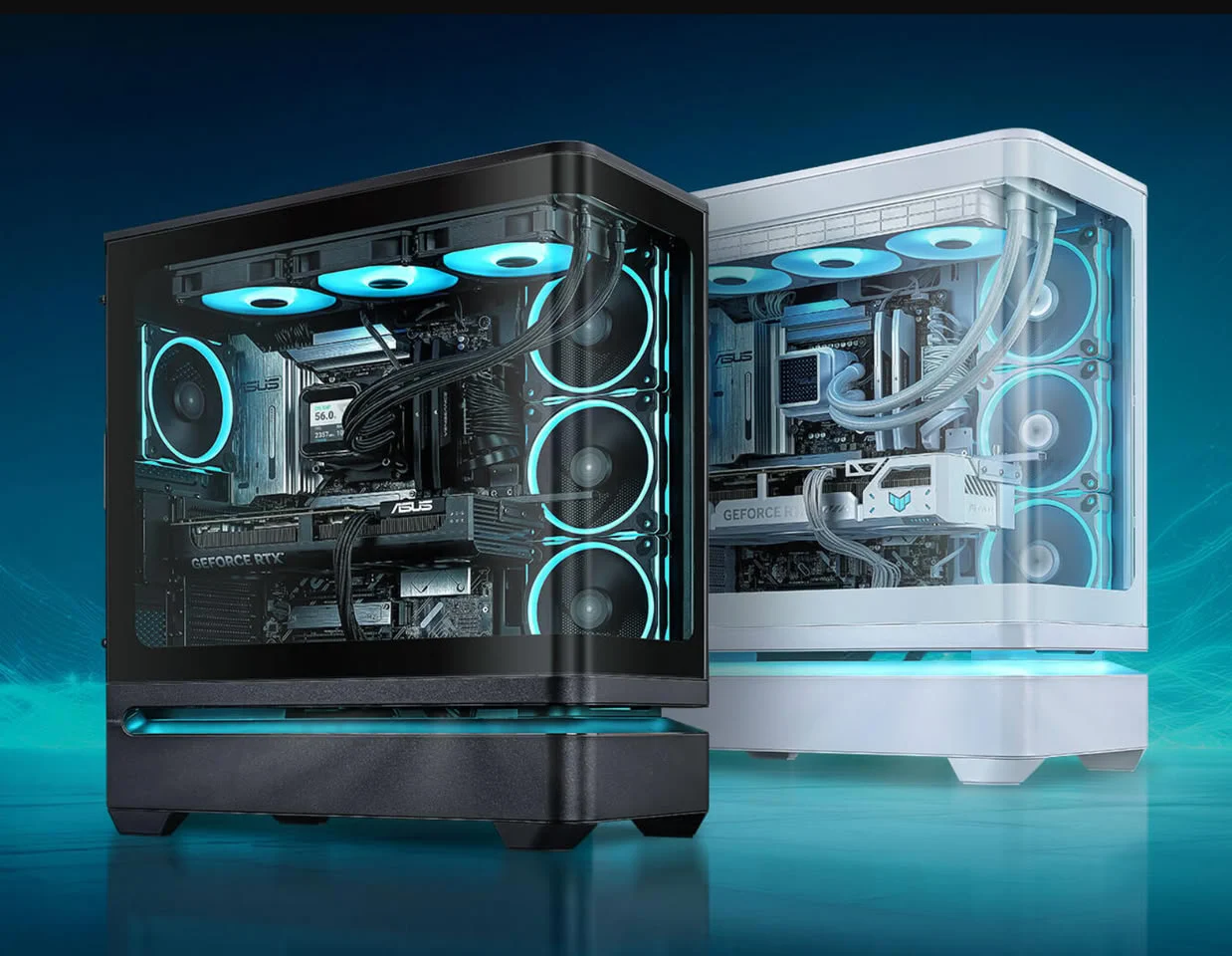 ASUS Prime AP304: Vỏ case ATX panoramic tối ưu cho GPU khủng