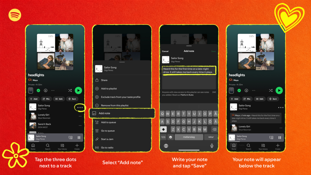 Spotify ghi chú bài hát: âm nhạc trở thành nhật ký cá nhân