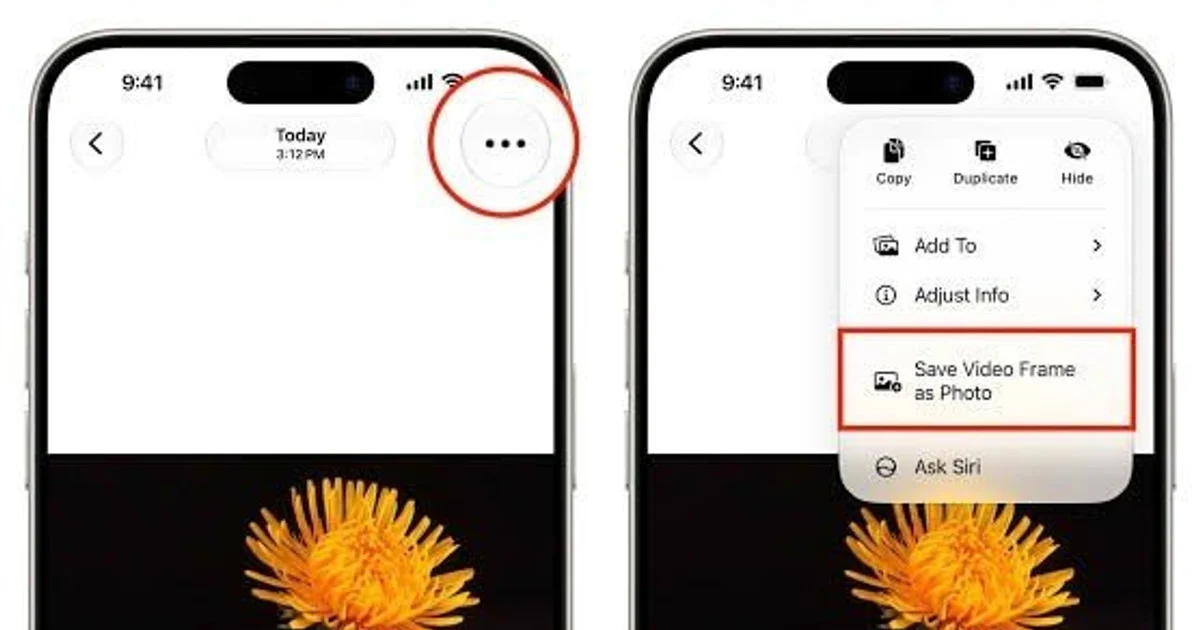 iOS 27 giải quyết dứt điểm chuyện chụp ảnh từ video trên iPhone