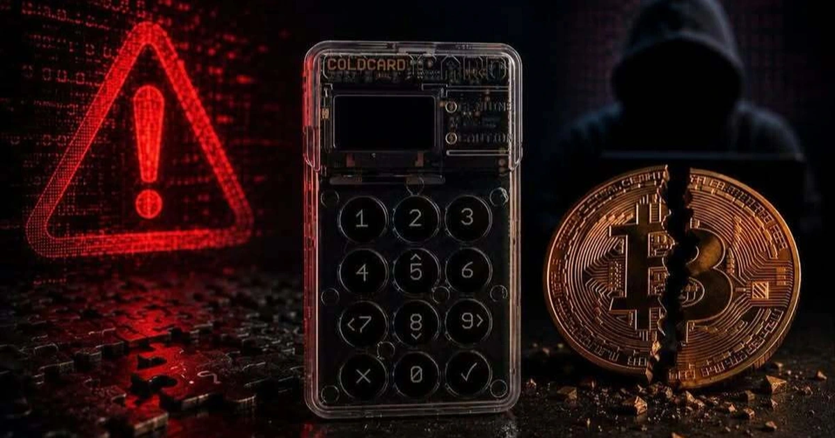 Lỗ hổng ví Coldcard: Khi “két sắt” lạnh hóa thành cửa mở