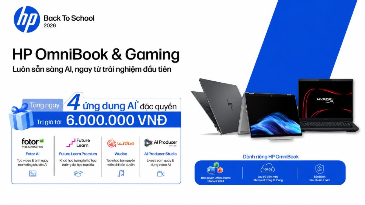 Laptop AI tích hợp tốt nhất cho mùa Back to School