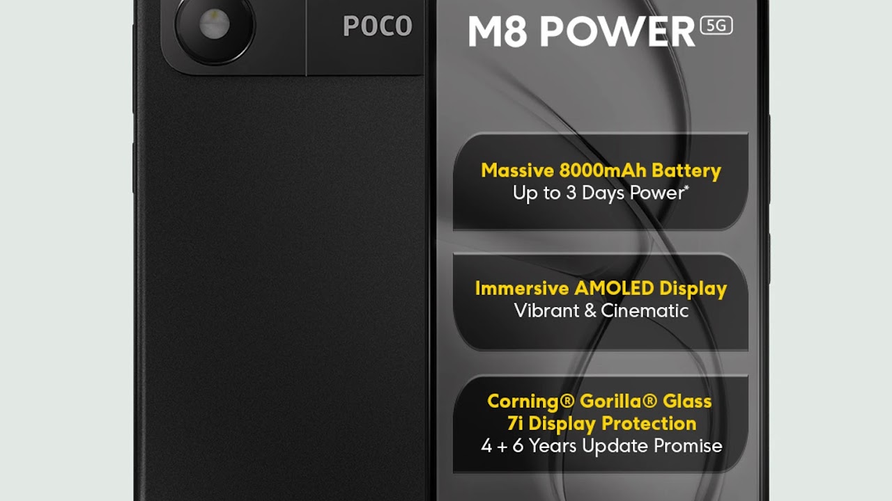 Budget 5G Phones With Giant Batteries: POCO M8 Power vs Vivo V80 Lite 5G