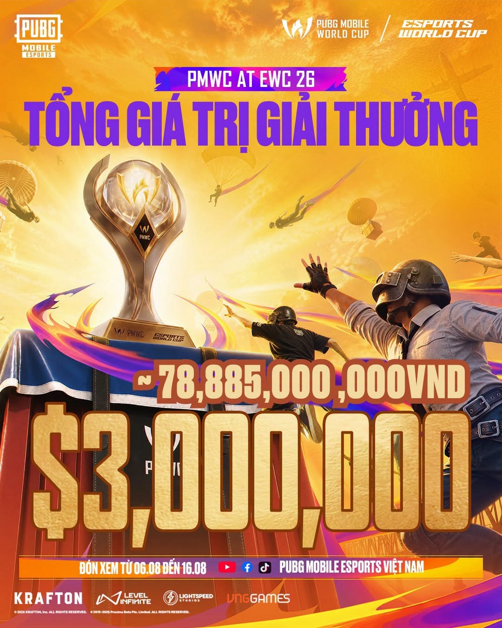 PUBG Mobile và Honor of Kings: cuộc đua giải thưởng game di động