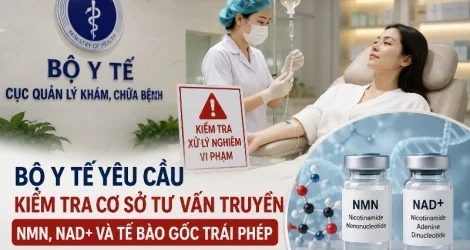 Bộ Y tế siết truyền NMN, NAD+ không phép: Người dùng phải tỉnh táo