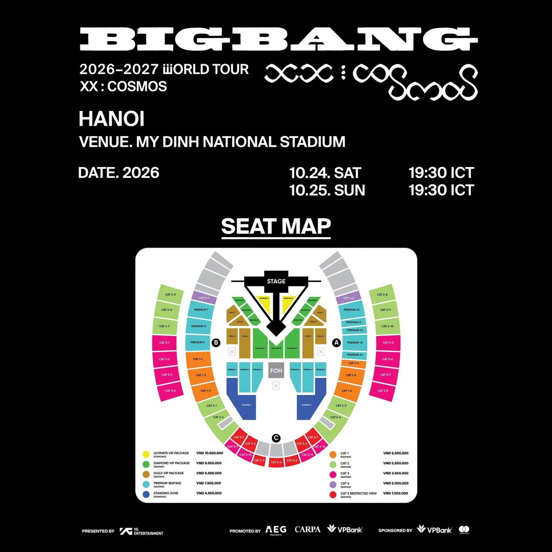 BIGBANG Hà Nội: Hướng dẫn 10 hạng vé và chiến lược mua vé thông minh