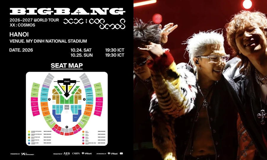 Hướng dẫn mua vé concert BIGBANG tại Hà Nội: Giá, sơ đồ và cách tránh lừa đảo