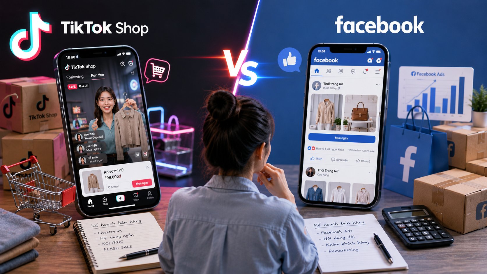 TikTok Shop hay Facebook: Đâu là kênh bán hàng đáng chọn nhất?