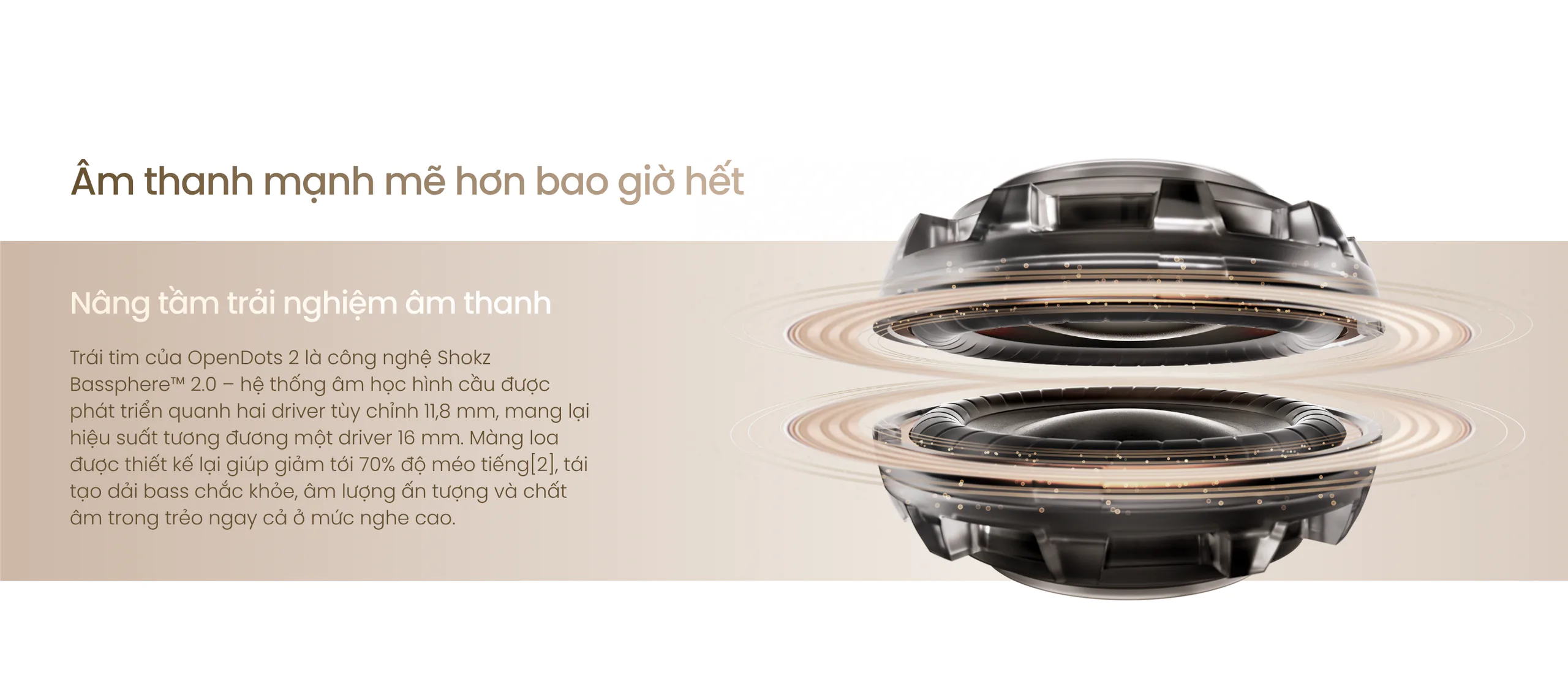 Shokz OpenDots 2: Tai nghe kẹp tai mở, thời trang và bền pin