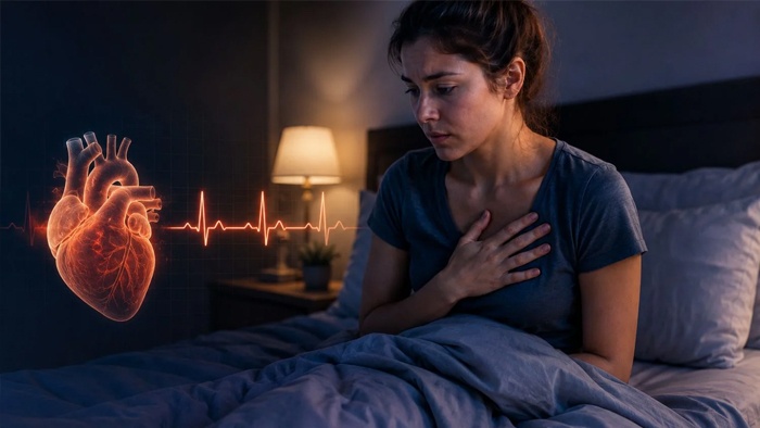 Đánh trống ngực về đêm: Khi nào là nguy hiểm thật sự?