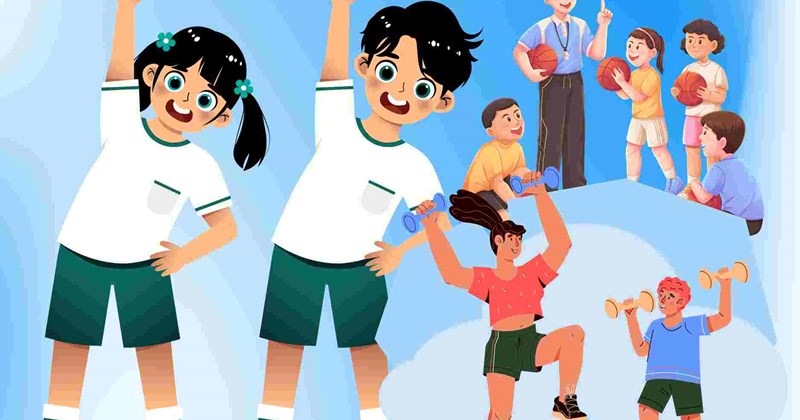 Hướng dẫn vận động toàn diện cho trẻ 1–17 tuổi theo khuyến cáo Bộ Y tế