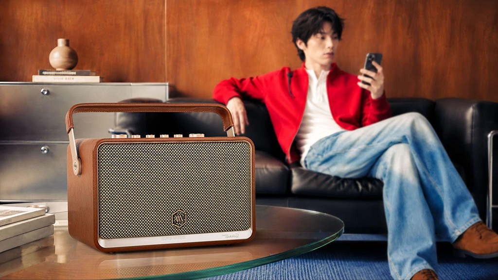 Alpha Works W99: loa di động all-in-one retro cho người trẻ mê Hi-Fi