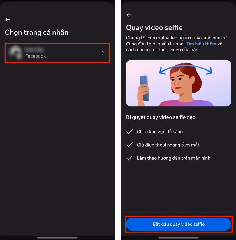 Cách lấy tick trắng Facebook miễn phí bằng video selfie
