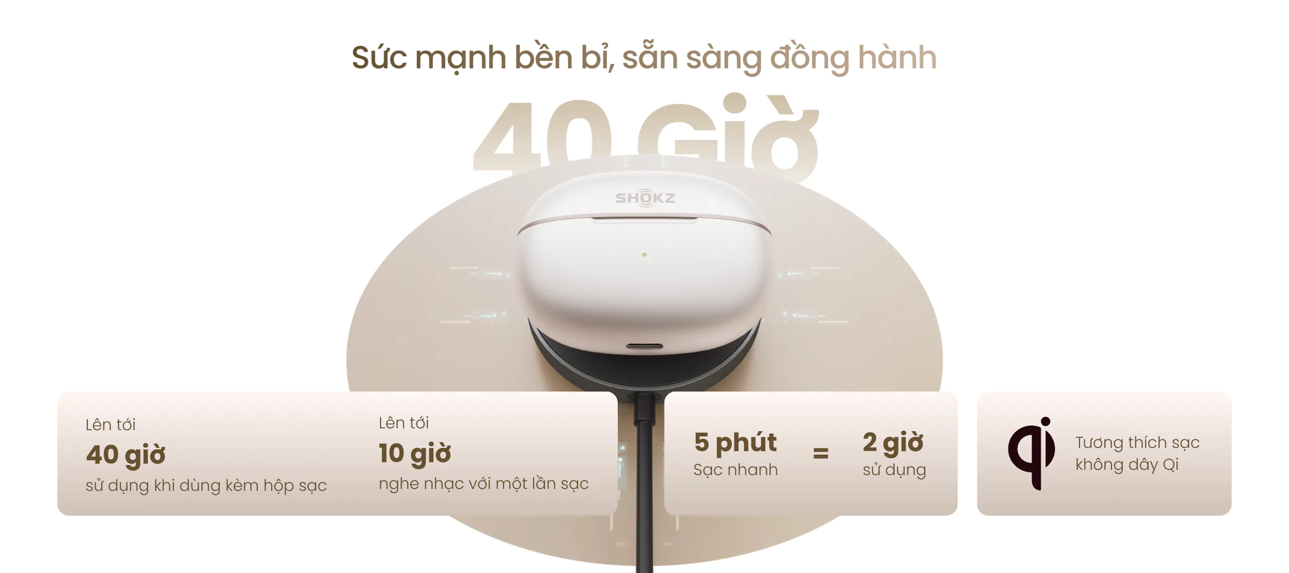 Shokz OpenDots 2: tai nghe open-ear Dolby Audio thách thức Beats