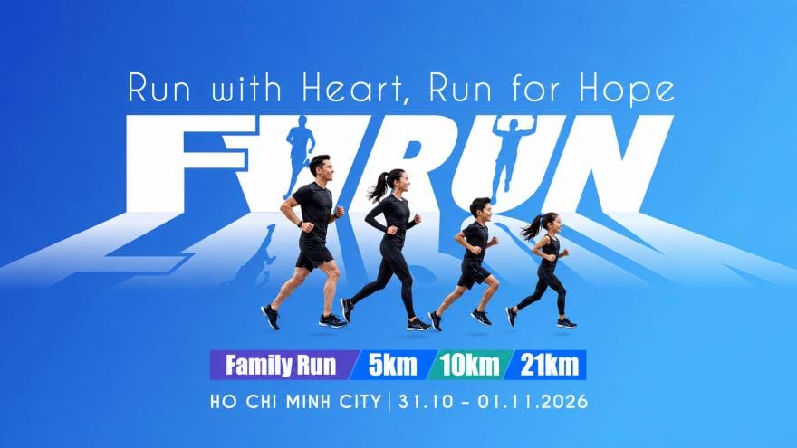 Giải chạy gây quỹ cho trẻ em: Khi mỗi bước chân mang theo hy vọng