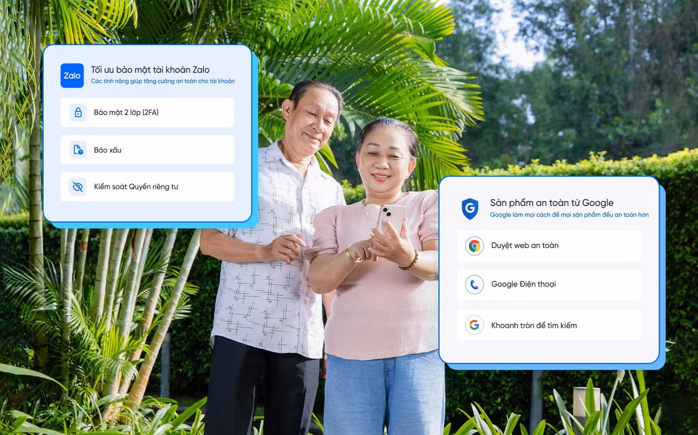 Zalo và Google mở trung tâm an toàn số cho 80 triệu người dùng