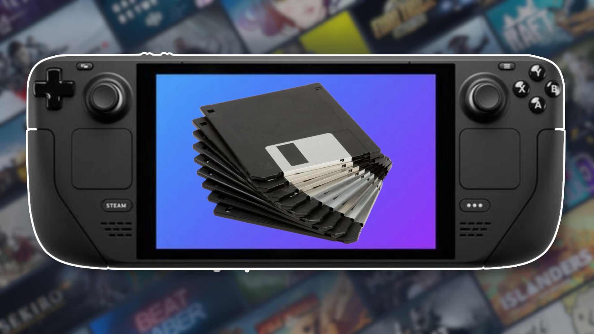 Steam Deck Modders Turn Floppies and SSDs Into Playable Nostalgia
