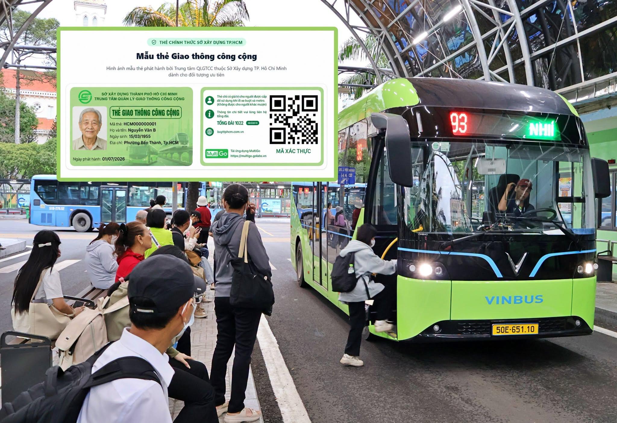 Hướng dẫn đăng ký thẻ giao thông công cộng TP.HCM để đi xe buýt và metro miễn phí
