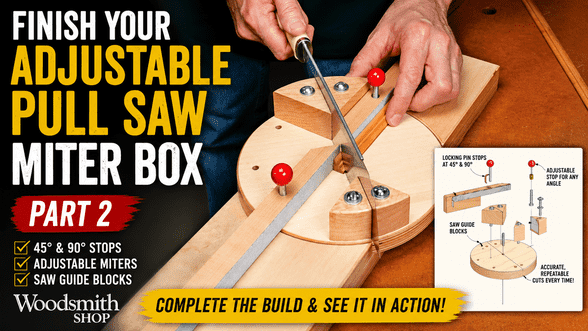 Build an Adjustable Pull Saw Miter Box for Precise Cuts