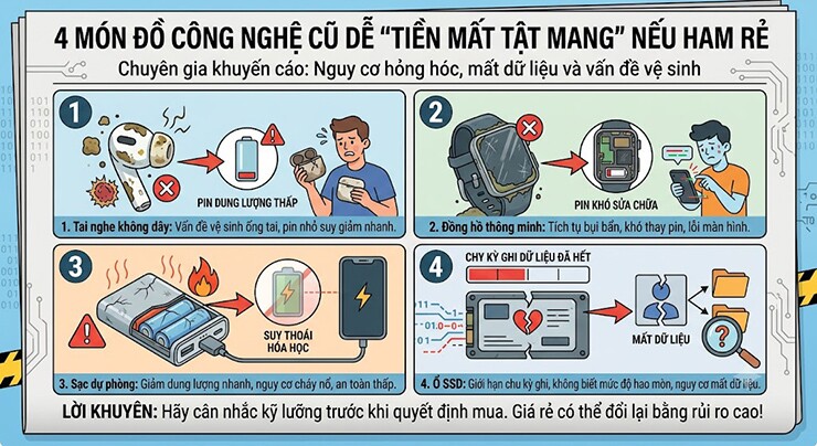 Trước khi mua công nghệ giá rẻ: 4 thiết bị nên tránh và cách tiết kiệm thông minh