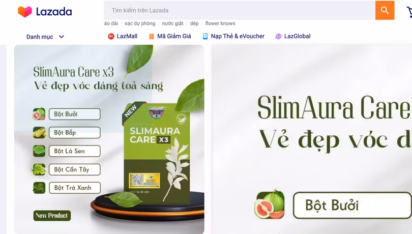 Slimaura Care x3 dùng giấy công bố giả mạo: cảnh báo người mua thực phẩm chức năng giảm cân