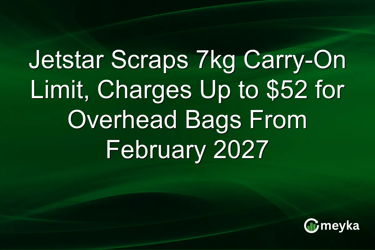 Jetstar’s Overhead Bag Fees Push Budget Flying to the Limit