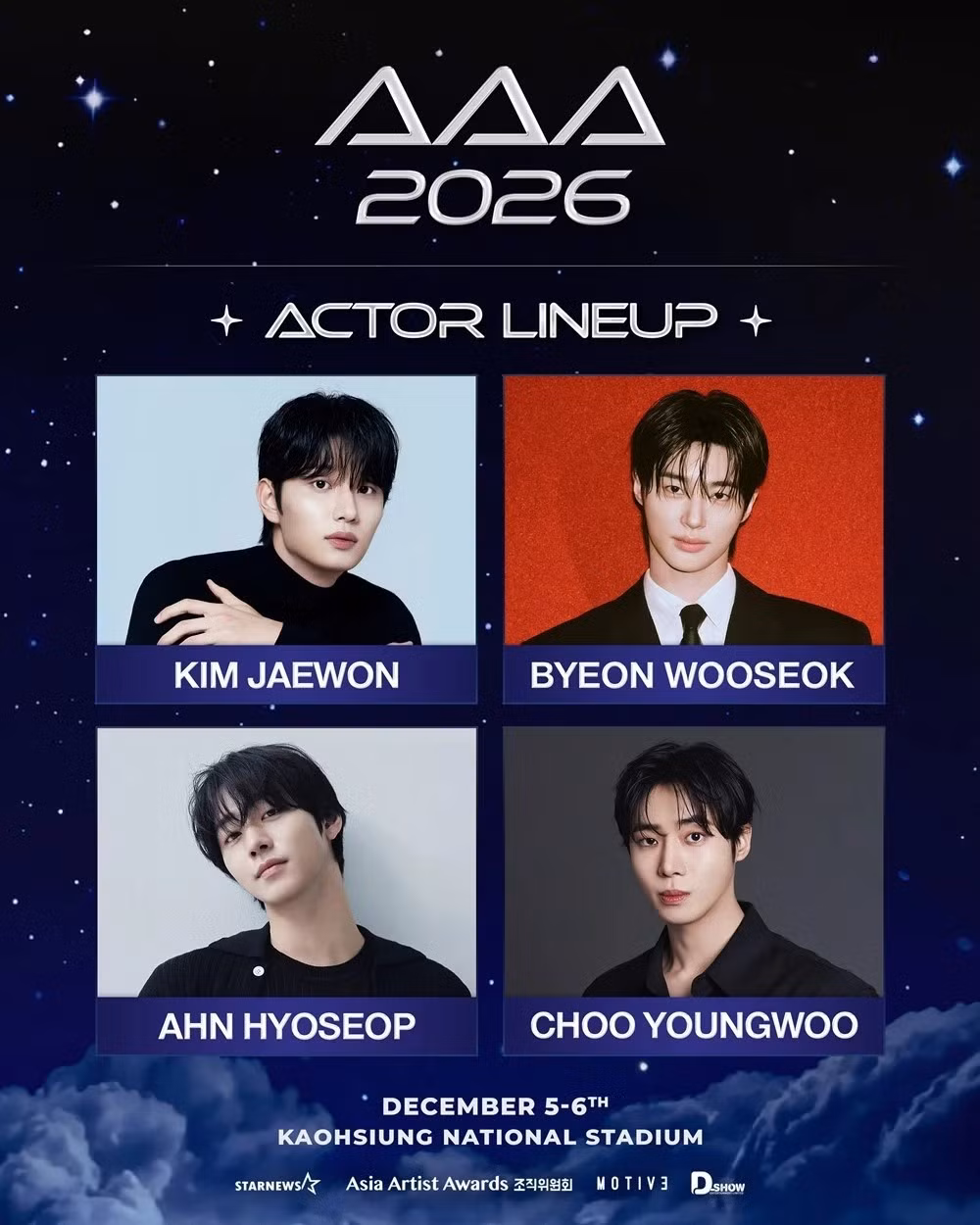 Kim Jae Won, Byeon Woo Seok và dàn sao Hàn rực rỡ tại Asia Artist Awards