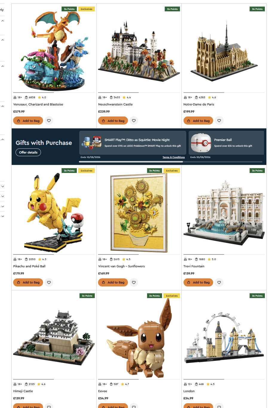66 LEGO August Releases Hit, With Key Sets Already Sold Out