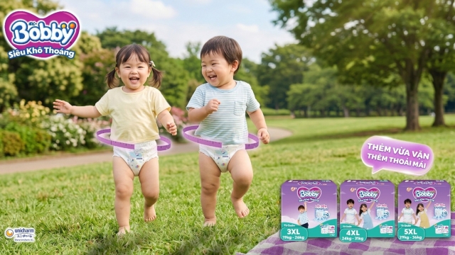 Tã quần Bobby size 5XL: Giải pháp cho trẻ lớn và trẻ nặng tới 36kg