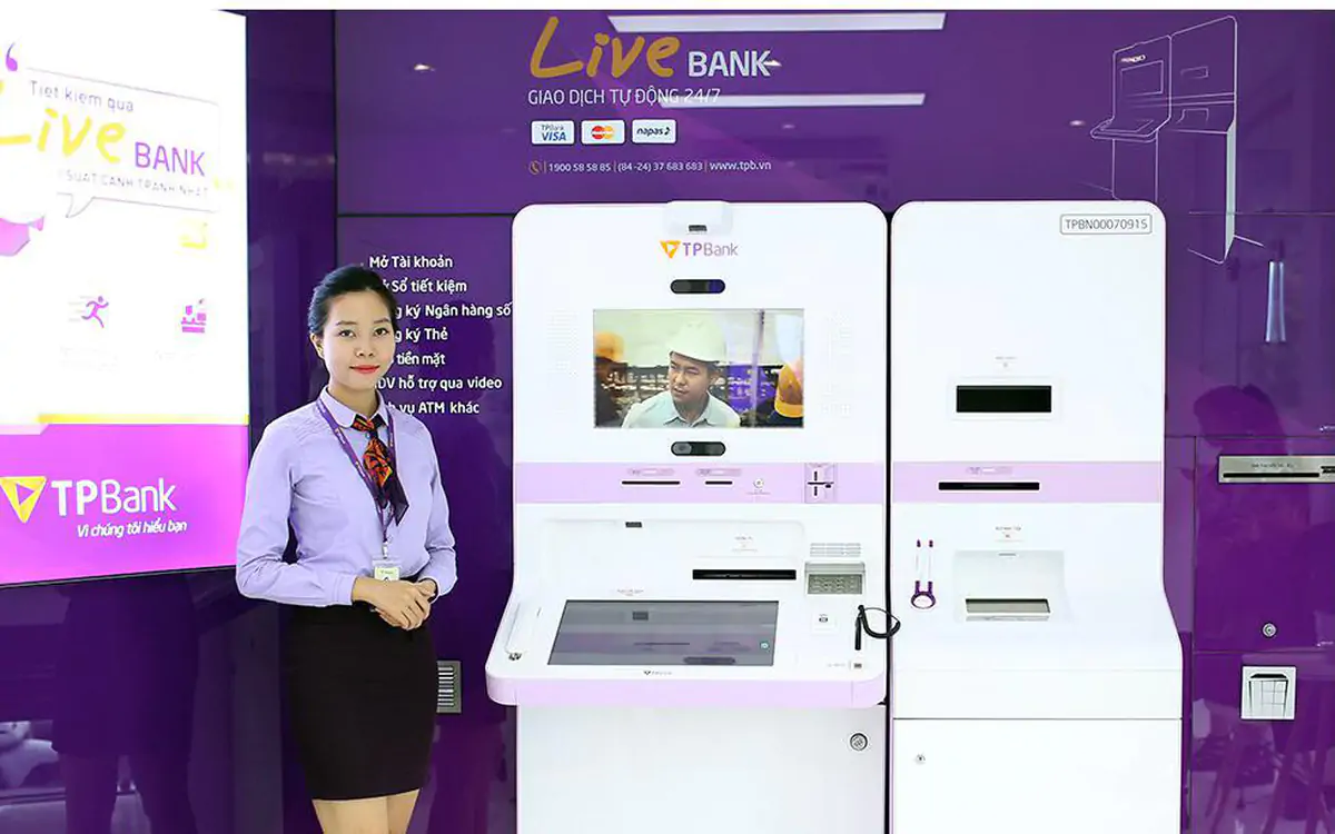 Cách rút tiền mặt bằng mã QR cho doanh nghiệp với TPBank Biz tại LiveBank 24/7