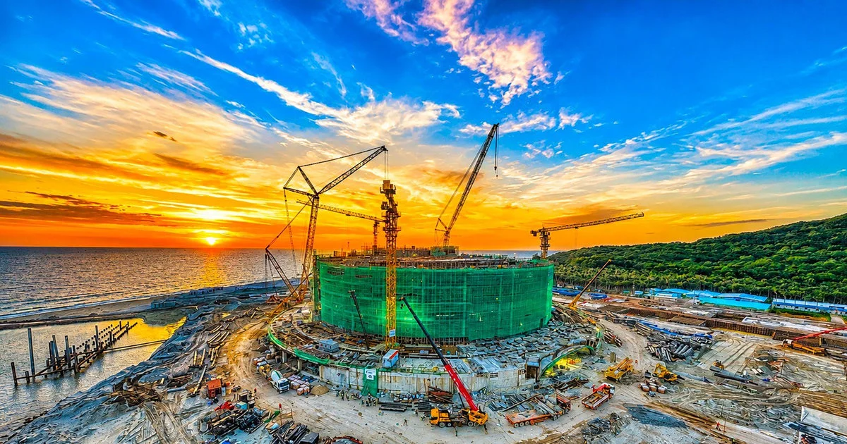 Trung tâm Hội nghị APEC Phú Quốc cán mốc 97-98% kết cấu