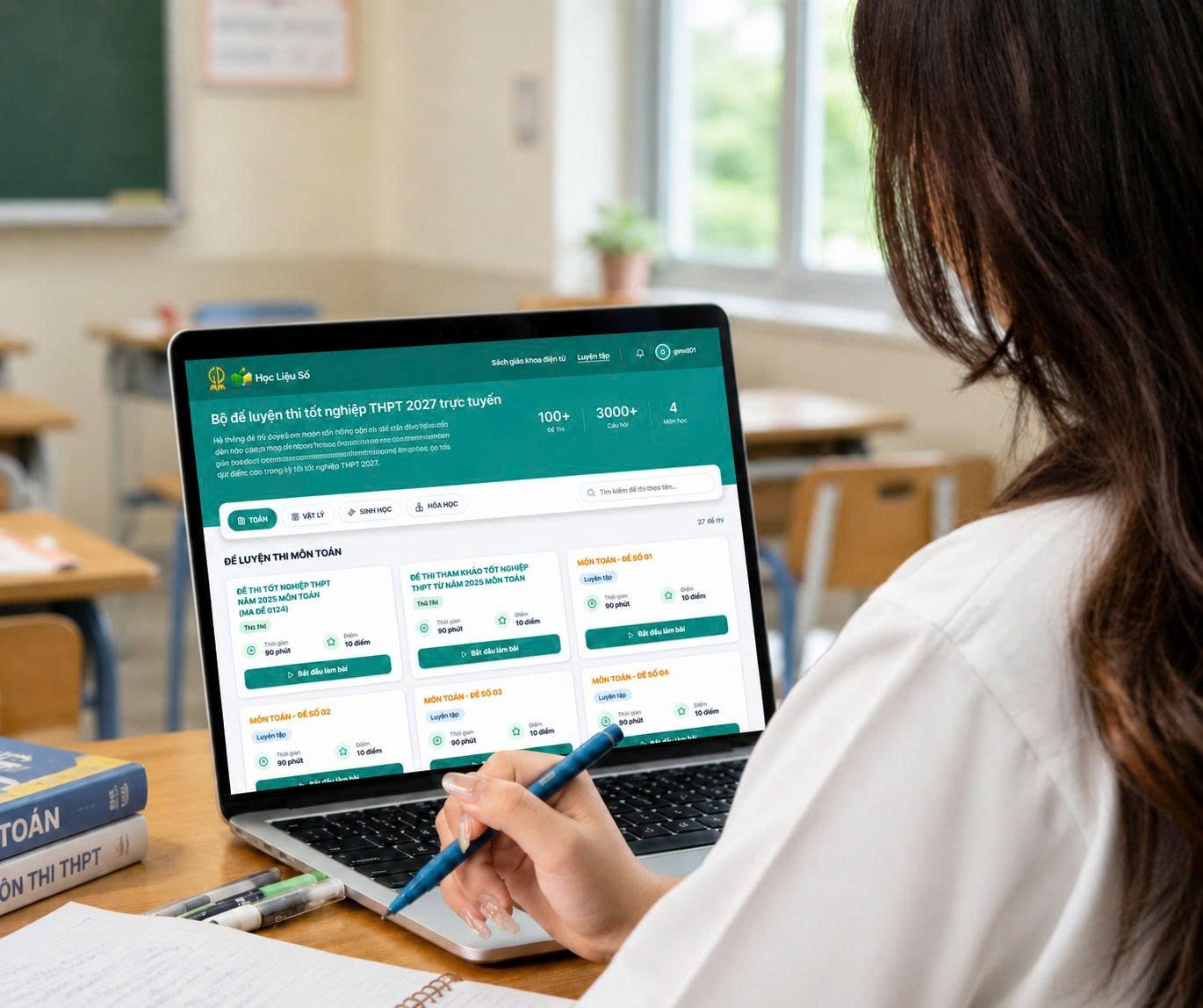Chuẩn bị thi tốt nghiệp THPT trên máy tính: học từ sớm để bứt phá
