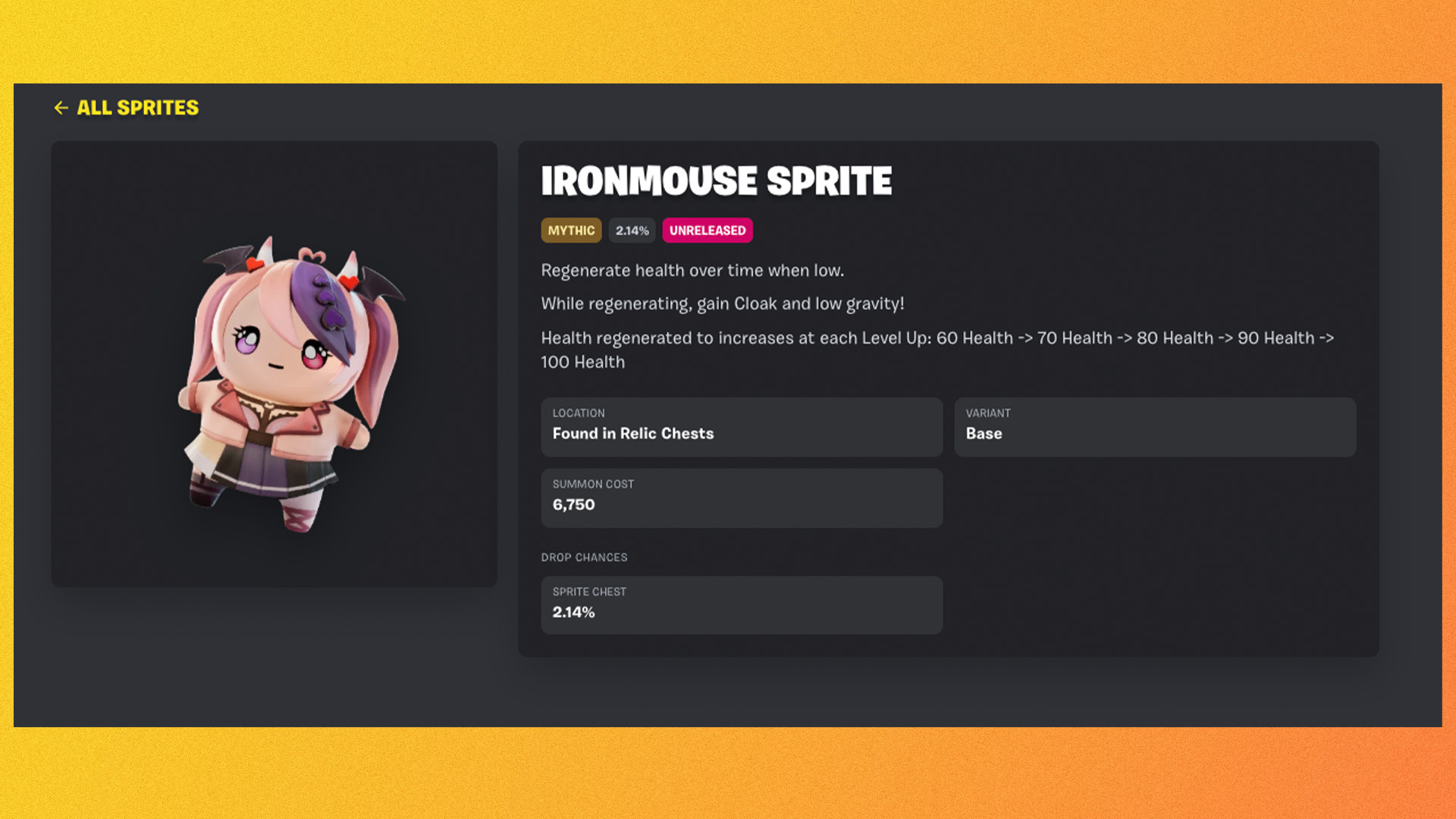 Ironmouse Sprite Character Returns to Fortnite After Vault Removal