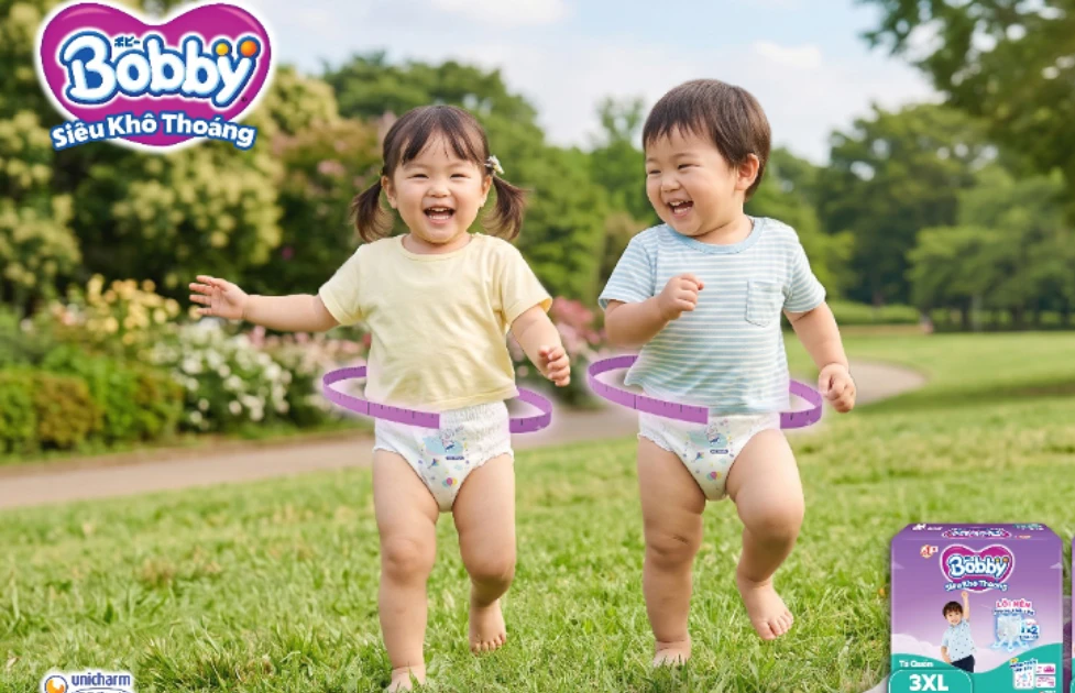 Tã quần Bobby size 5XL: Giải pháp cho trẻ lớn và trẻ nặng tới 36kg